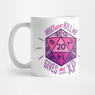 D&D What Doesn't Kill Me Gives Me XP Mug